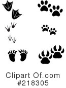 Animal Tracks Clipart #218305 by Pams Clipart