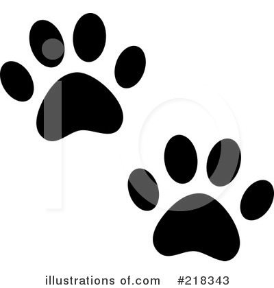 Royalty-Free (RF) Animal Tracks Clipart Illustration by Pams Clipart - Stock Sample #218343