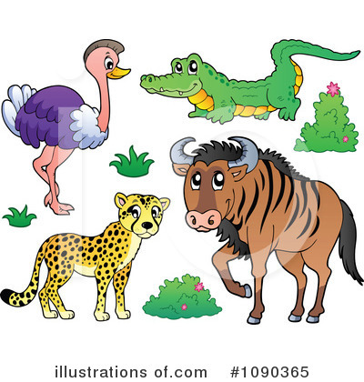 Royalty-Free (RF) Animals Clipart Illustration by visekart - Stock Sample #1090365