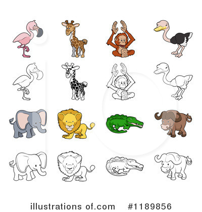 Royalty-Free (RF) Animals Clipart Illustration by AtStockIllustration - Stock Sample #1189856