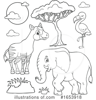 Royalty-Free (RF) Animals Clipart Illustration by visekart - Stock Sample #1653918