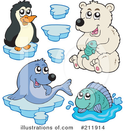 Arctic Animals Clipart #211914 by visekart