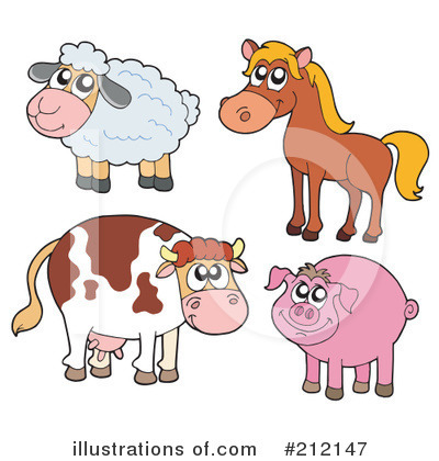 Royalty-Free (RF) Animals Clipart Illustration by visekart - Stock Sample #212147