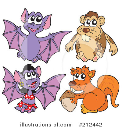 Royalty-Free (RF) Animals Clipart Illustration by visekart - Stock Sample #212442