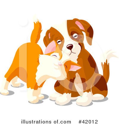 Dog And Cat Clipart #42012 by Pushkin