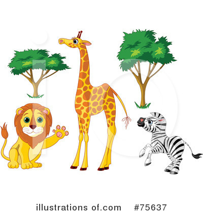 Royalty-Free (RF) Animals Clipart Illustration by Pushkin - Stock Sample #75637
