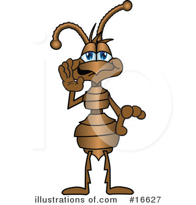 Ant Character Clipart #16627 by Mascot Junction