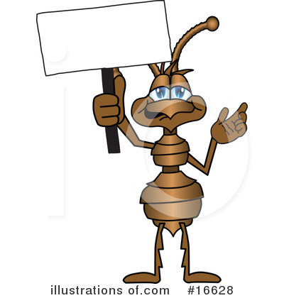 Royalty-Free (RF) Ant Character Clipart Illustration by Mascot Junction - Stock Sample #16628