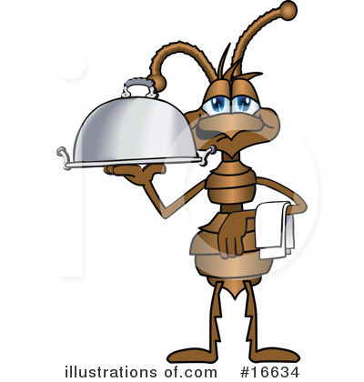 Royalty-Free (RF) Ant Character Clipart Illustration by Mascot Junction - Stock Sample #16634