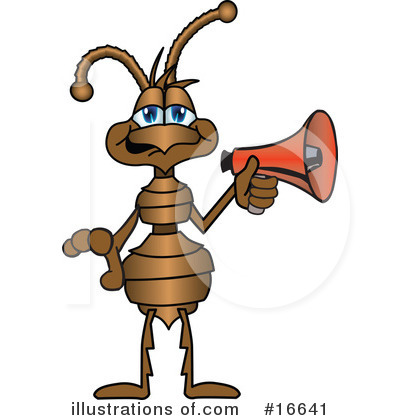 Royalty-Free (RF) Ant Character Clipart Illustration by Mascot Junction - Stock Sample #16641