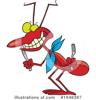 Royalty-Free (RF) Ant Clipart Illustration by toonaday - Stock Sample #1046367