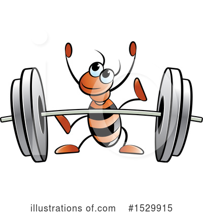 Weightlifting Clipart #1529915 by Lal Perera
