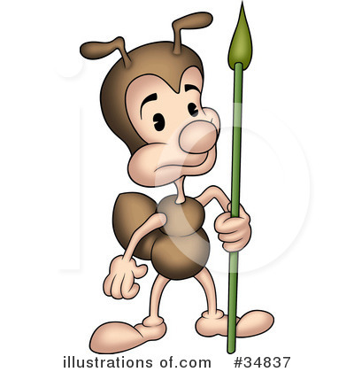 Ant Character Clipart #34837 by dero
