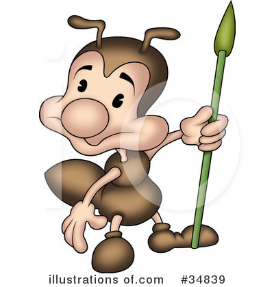 Ant Character Clipart #34839 by dero