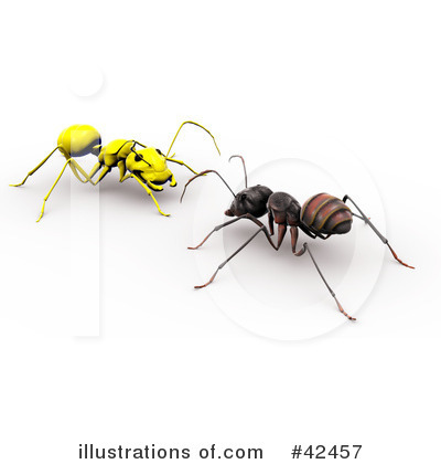 Royalty-Free (RF) Ant Clipart Illustration by Leo Blanchette - Stock Sample #42457