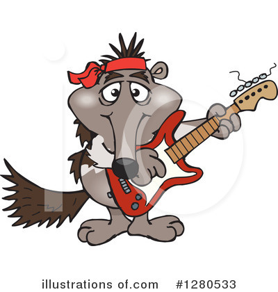 Royalty-Free (RF) Anteater Clipart Illustration by Dennis Holmes Designs - Stock Sample #1280533