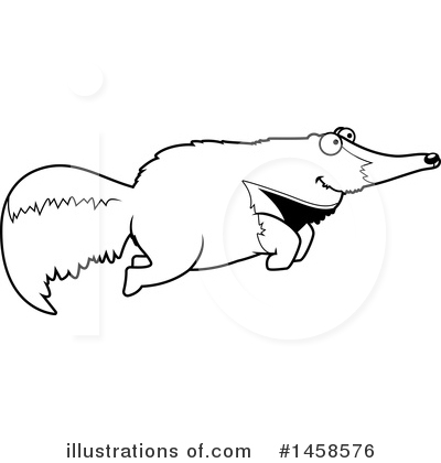 Anteater Clipart #1458576 by Cory Thoman
