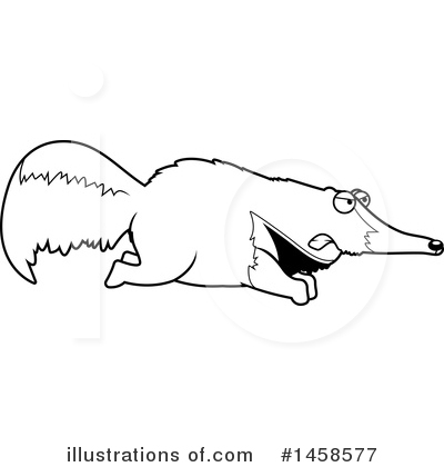 Anteater Clipart #1458577 by Cory Thoman