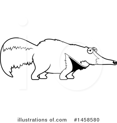 Anteater Clipart #1458580 by Cory Thoman