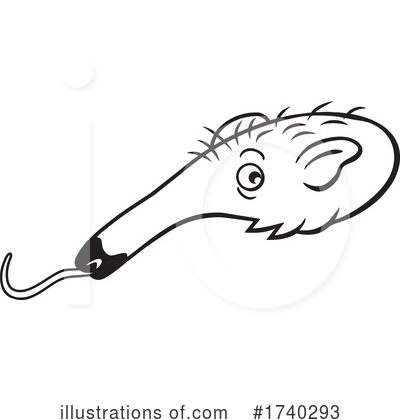 Royalty-Free (RF) Anteater Clipart Illustration by Johnny Sajem - Stock Sample #1740293
