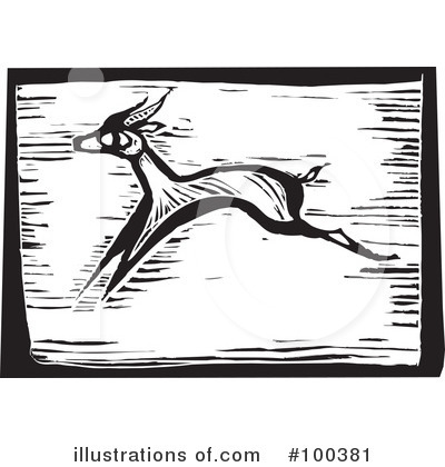 Royalty-Free (RF) Antelope Clipart Illustration by xunantunich - Stock Sample #100381