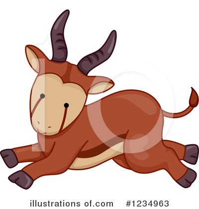 Royalty-Free (RF) Antelope Clipart Illustration by BNP Design Studio - Stock Sample #1234963