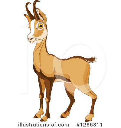 Royalty-Free (RF) Antelope Clipart Illustration by Pushkin - Stock Sample #1266811