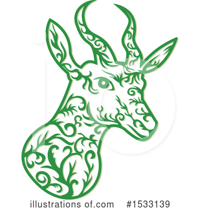 Royalty-Free (RF) Antelope Clipart Illustration by patrimonio - Stock Sample #1533139