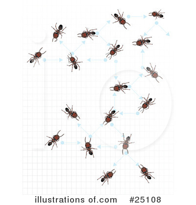 Royalty-Free (RF) Ants Clipart Illustration by Leo Blanchette - Stock Sample #25108