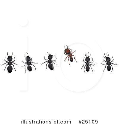 Ants Clipart #25109 by Leo Blanchette