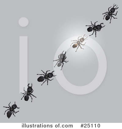 Ants Clipart #25110 by Leo Blanchette