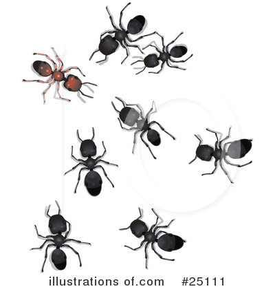 Ants Clipart #25111 by Leo Blanchette