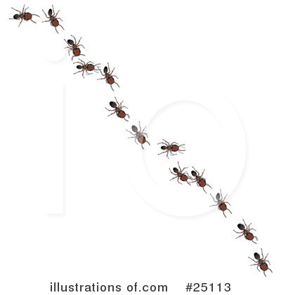 Ants Clipart #25113 by Leo Blanchette
