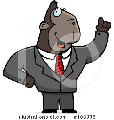 Royalty-Free (RF) Ape Clipart Illustration by Cory Thoman - Stock Sample #103006