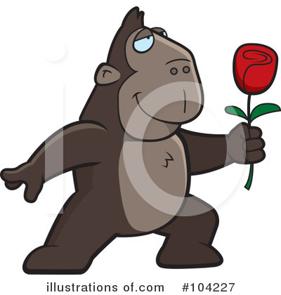 Royalty-Free (RF) Ape Clipart Illustration by Cory Thoman - Stock Sample #104227