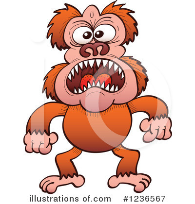 Monkey Clipart #1236567 by Zooco