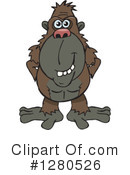 Ape Clipart #1280526 by Dennis Holmes Designs