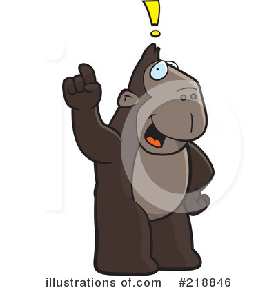 Royalty-Free (RF) Ape Clipart Illustration by Cory Thoman - Stock Sample #218846