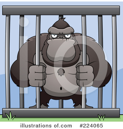 Royalty-Free (RF) Ape Clipart Illustration by Cory Thoman - Stock Sample #224065