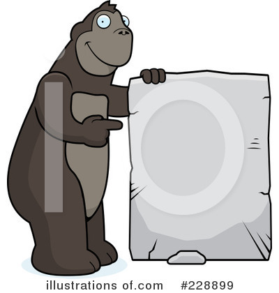 Royalty-Free (RF) Ape Clipart Illustration by Cory Thoman - Stock Sample #228899
