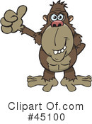 Ape Clipart #45100 by Dennis Holmes Designs
