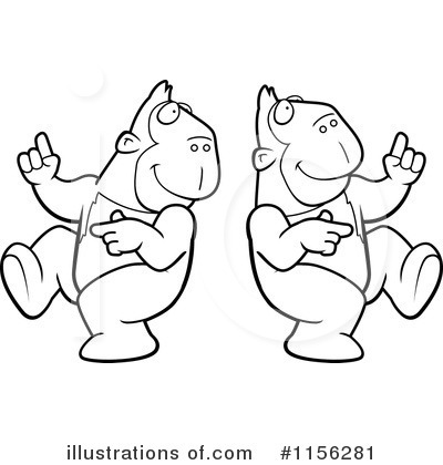 Royalty-Free (RF) Apes Clipart Illustration by Cory Thoman - Stock Sample #1156281