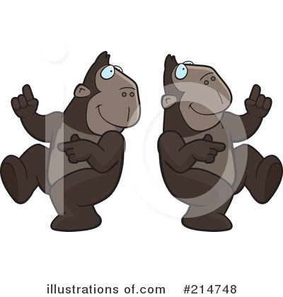 Royalty-Free (RF) Apes Clipart Illustration by Cory Thoman - Stock Sample #214748