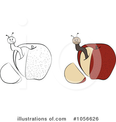 Royalty-Free (RF) Apple Clipart Illustration by Andrei Marincas - Stock Sample #1056626