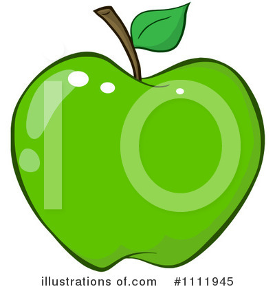 Green Apple Clipart #1111945 by Hit Toon