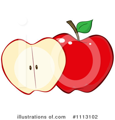 Royalty-Free (RF) Apple Clipart Illustration by Hit Toon - Stock Sample #1113102