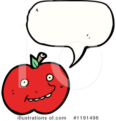 Royalty-Free (RF) Apple Clipart Illustration by lineartestpilot - Stock Sample #1191496