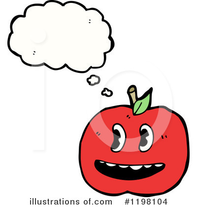 Royalty-Free (RF) Apple Clipart Illustration by lineartestpilot - Stock Sample #1198104