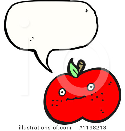 Royalty-Free (RF) Apple Clipart Illustration by lineartestpilot - Stock Sample #1198218