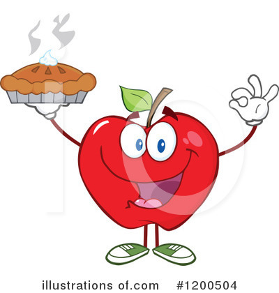 Royalty-Free (RF) Apple Clipart Illustration by Hit Toon - Stock Sample #1200504